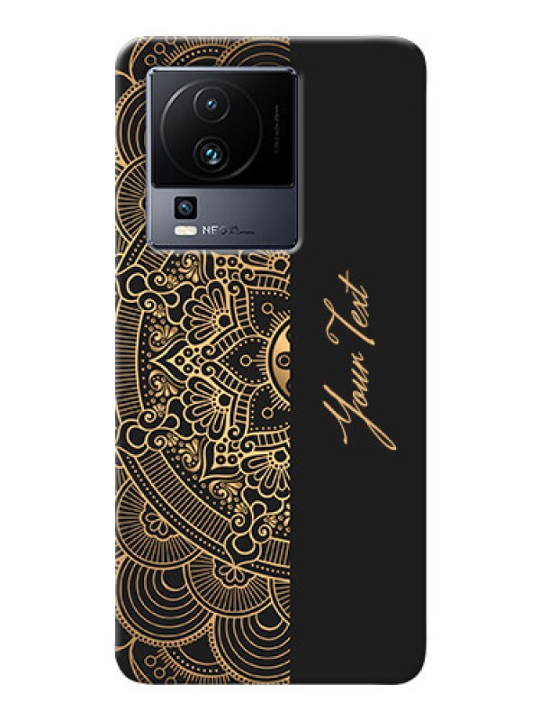 Custom iQOO Neo 7 Pro 5G Back Covers: Mandala art with custom text Design