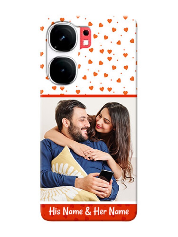 Custom iQOO Neo 9 Pro 5G Phone Back Covers: Orange Love Symbol Design