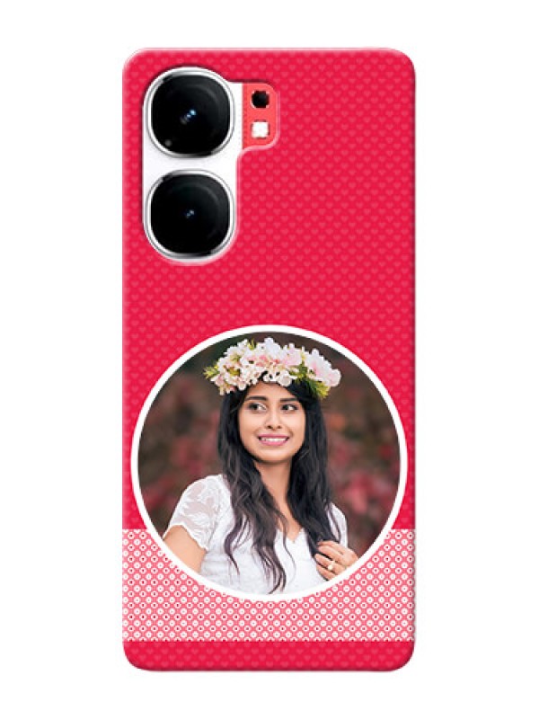 Custom iQOO Neo 9 Pro 5G Mobile Covers Online: Pink Pattern Design