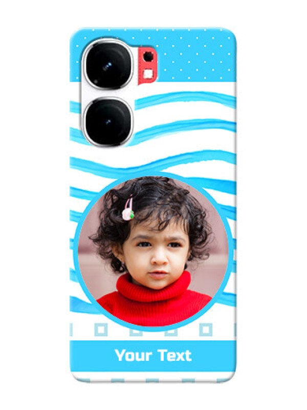 Custom iQOO Neo 9 Pro 5G phone back covers: Simple Blue Case Design