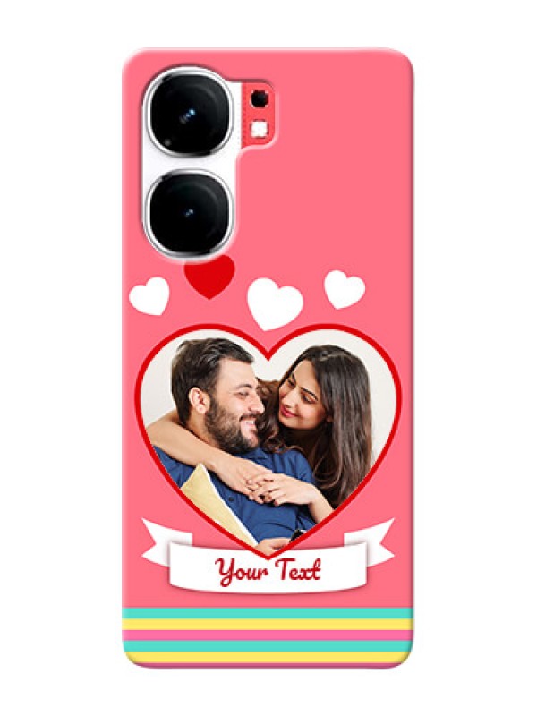 Custom iQOO Neo 9 Pro 5G Personalised mobile covers: Love Doodle Design