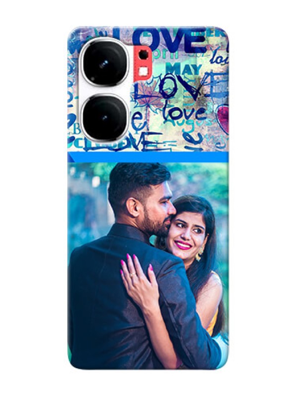 Custom iQOO Neo 9 Pro 5G Mobile Covers Online: Colorful Love Design