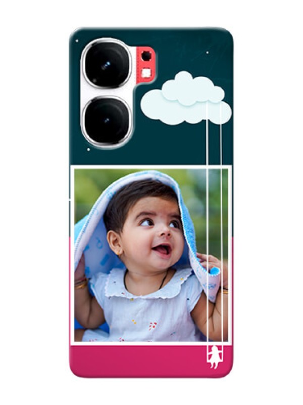 Custom iQOO Neo 9 Pro 5G custom phone covers: Cute Girl with Cloud Design