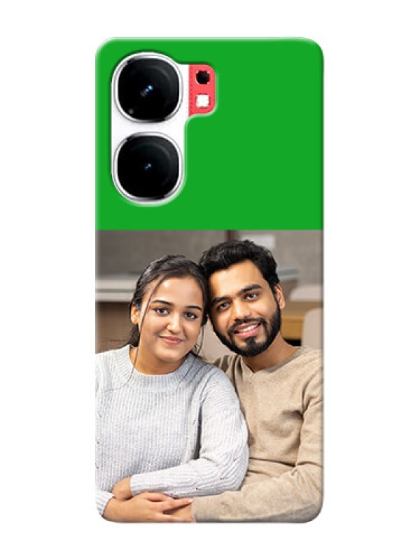 Custom iQOO Neo 9 Pro 5G Personalised mobile covers: Green Pattern Design