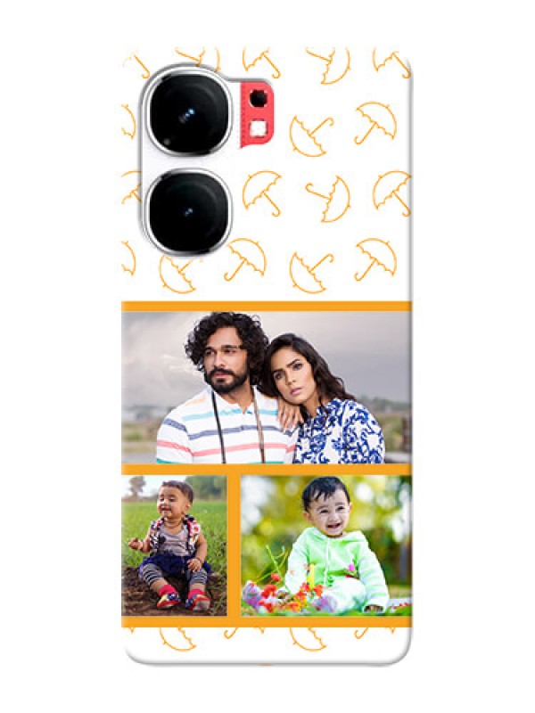 Custom iQOO Neo 9 Pro 5G Personalised Phone Cases: Yellow Pattern Design