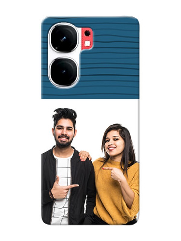 Custom iQOO Neo 9 Pro 5G Custom Phone Cases: Blue Pattern Cover Design