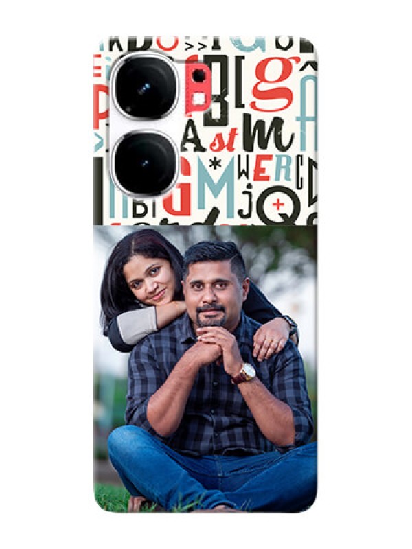 Custom iQOO Neo 9 Pro 5G custom mobile phone covers: Alphabet Design