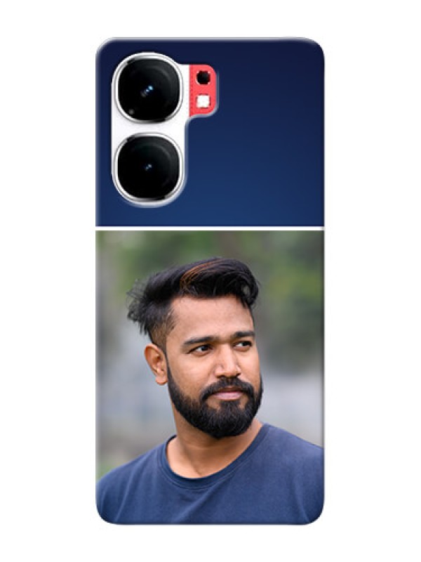 Custom iQOO Neo 9 Pro 5G Mobile Cases: Simple Royal Blue Design