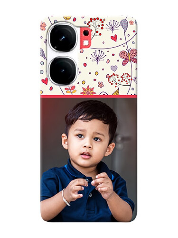 Custom iQOO Neo 9 Pro 5G phone back covers: Premium Floral Design