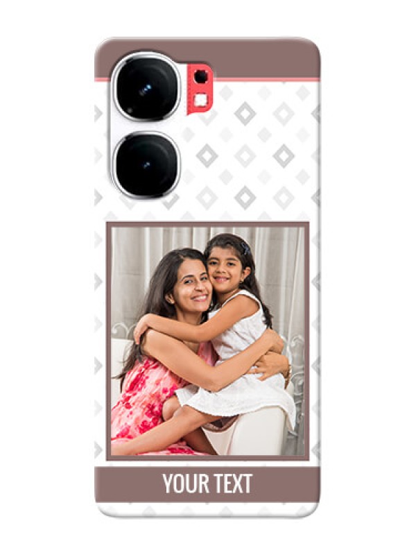 Custom iQOO Neo 9 Pro 5G custom back covers: Simple Diamond Design