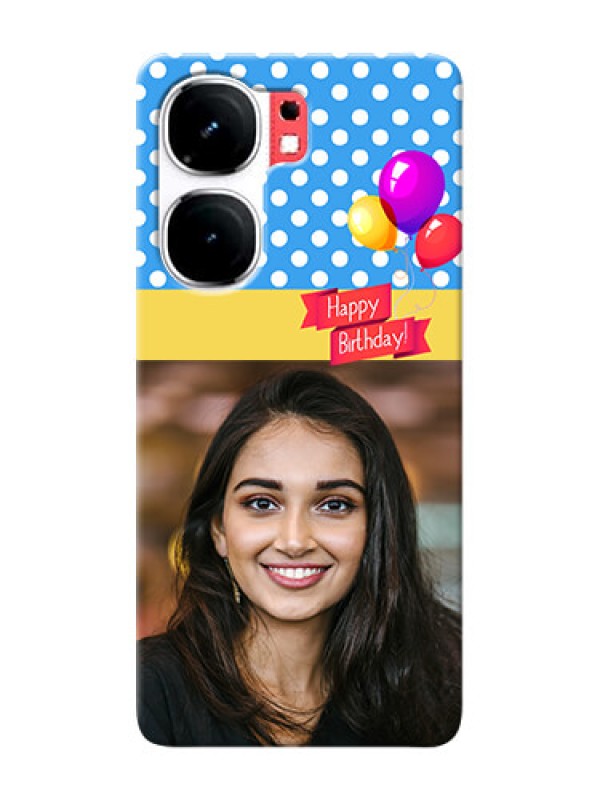 Custom iQOO Neo 9 Pro 5G custom mobile back covers: Happy Birthday Design