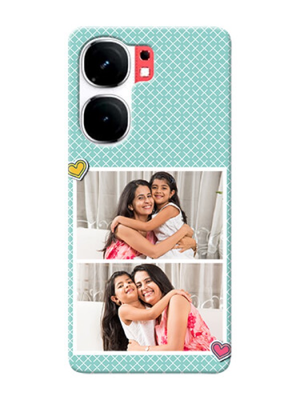 Custom iQOO Neo 9 Pro 5G Custom Phone Cases: 2 Image Holder with Pattern Design
