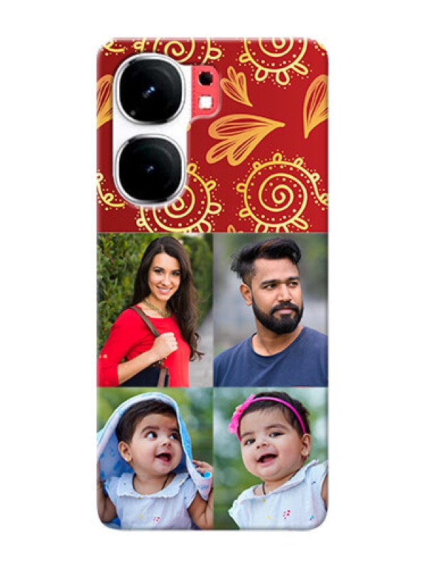 Custom iQOO Neo 9 Pro 5G Mobile Phone Cases: 4 Image Traditional Design