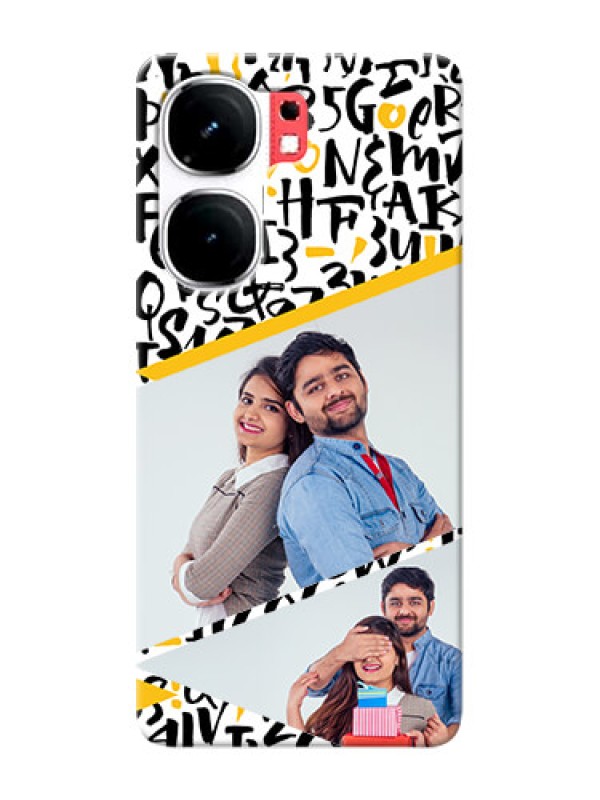 Custom iQOO Neo 9 Pro 5G Phone Back Covers: Letters Pattern Design