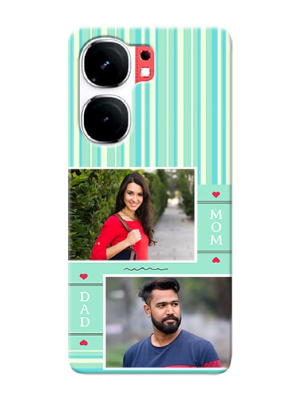 Custom iQOO Neo 9 Pro 5G custom mobile phone covers: Mom And Dad Pic Design