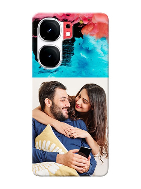 Custom iQOO Neo 9 Pro 5G Mobile Cases: Quote with Acrylic Painting Design