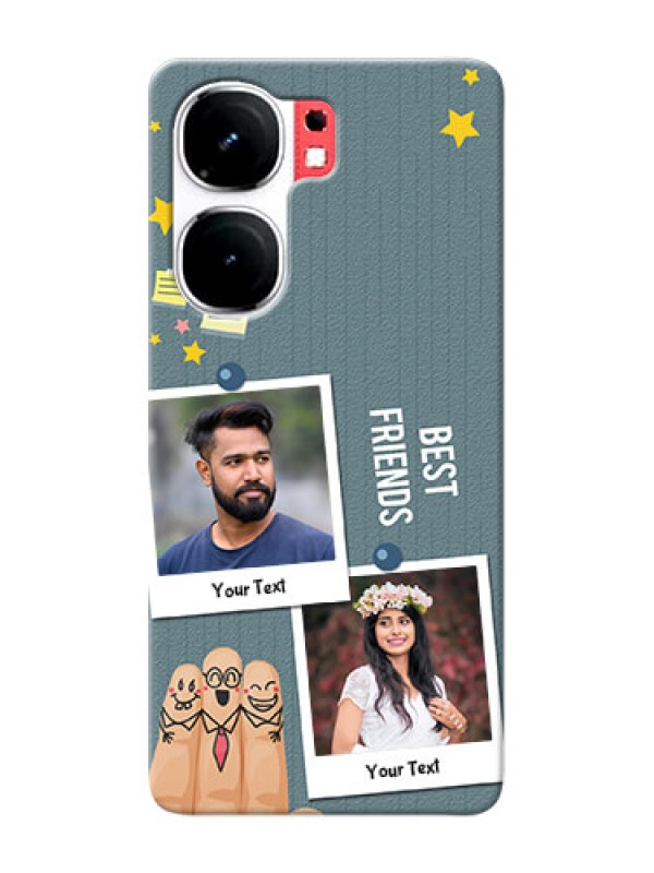 Custom iQOO Neo 9 Pro 5G Mobile Cases: Sticky Frames and Friendship Design