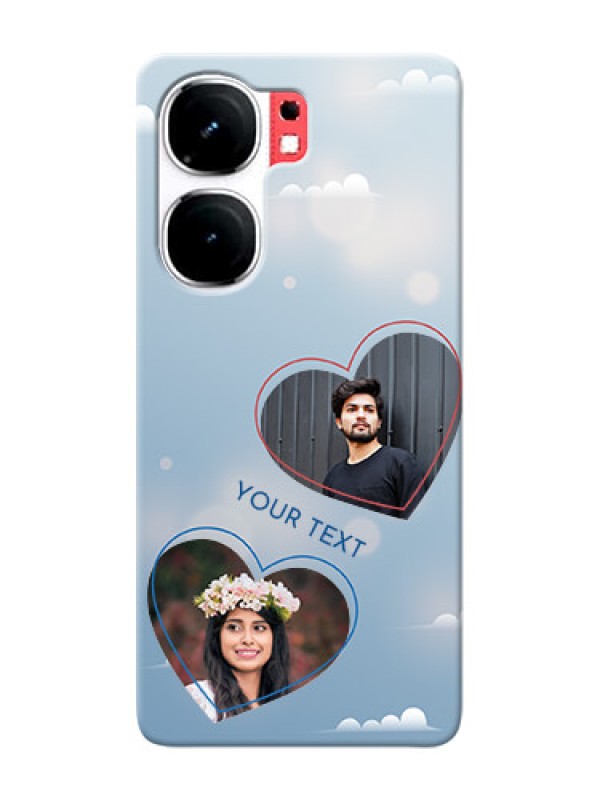Custom iQOO Neo 9 Pro 5G Phone Cases: Blue Color Couple Design