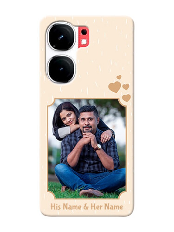 Custom iQOO Neo 9 Pro 5G mobile phone cases with confetti love design