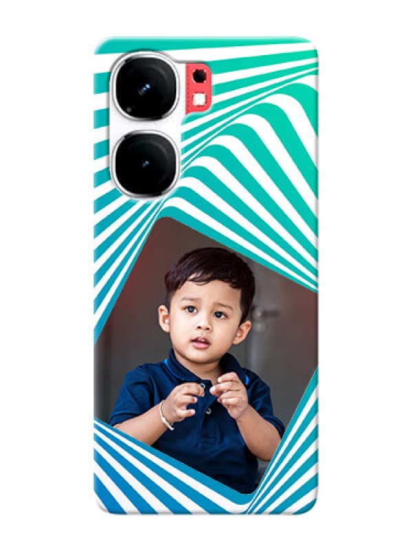 Custom iQOO Neo 9 Pro 5G Personalised Mobile Covers: Abstract Spiral Design