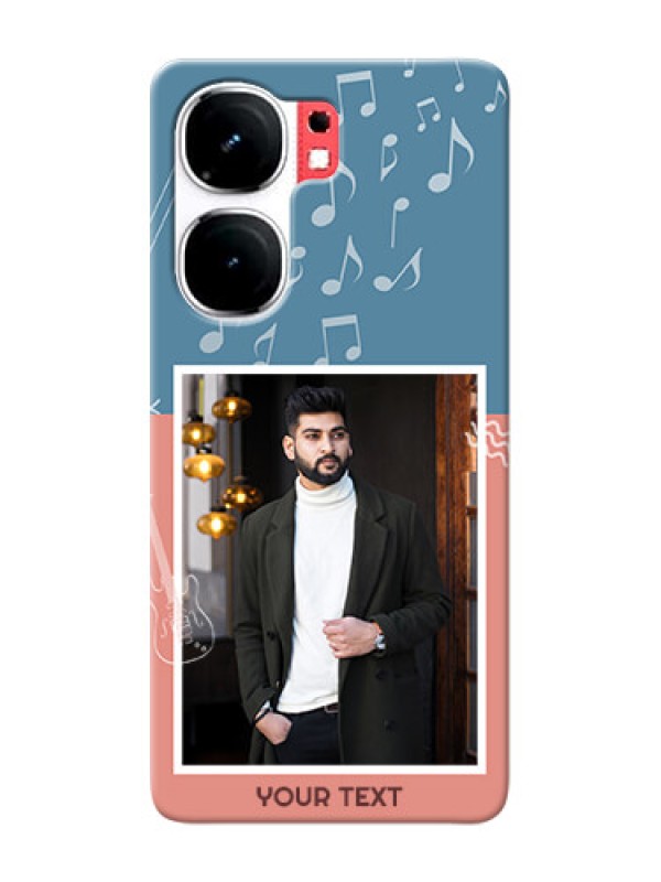 Custom iQOO Neo 9 Pro 5G Phone Back Covers with Color Musical Note Design