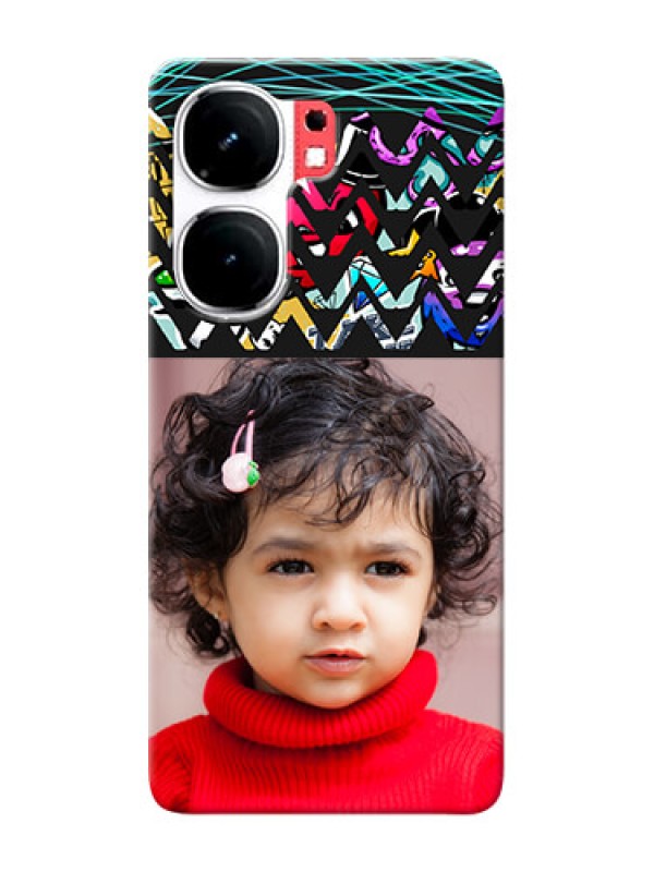 Custom iQOO Neo 9 Pro 5G personalized phone covers: Neon Abstract Design