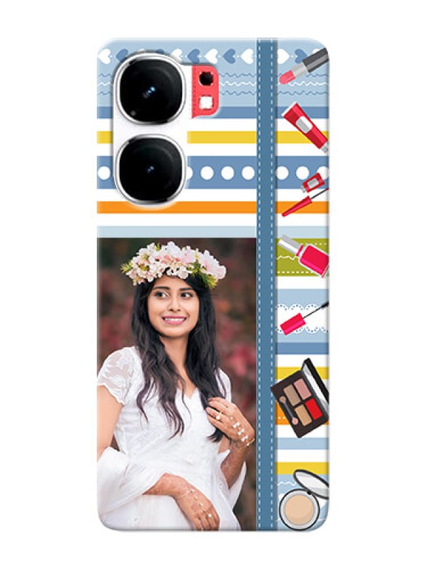 Custom iQOO Neo 9 Pro 5G Personalized Mobile Cases: Makeup Icons Design