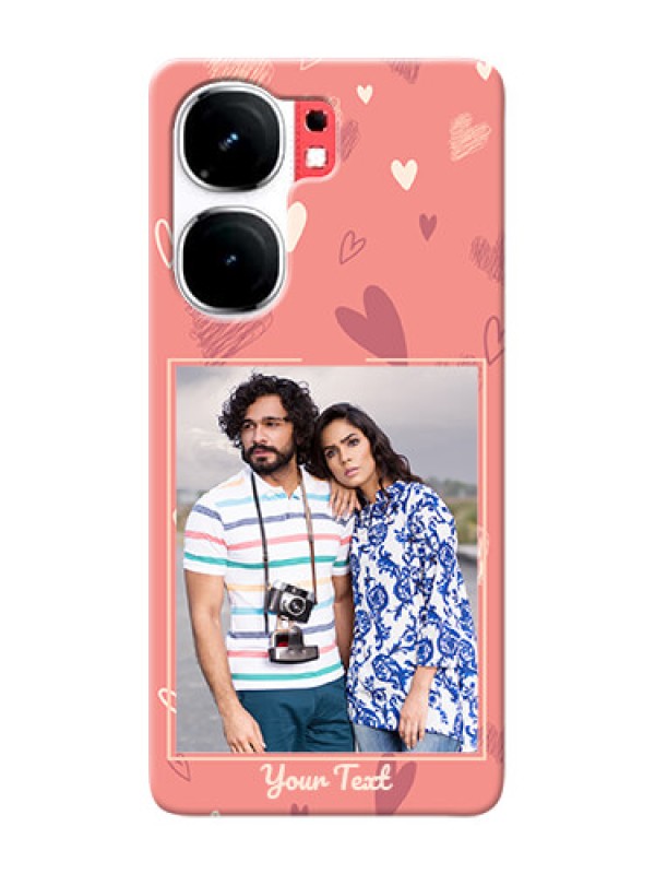 Custom iQOO Neo 9 Pro 5G custom mobile phone cases: love doodle art Design