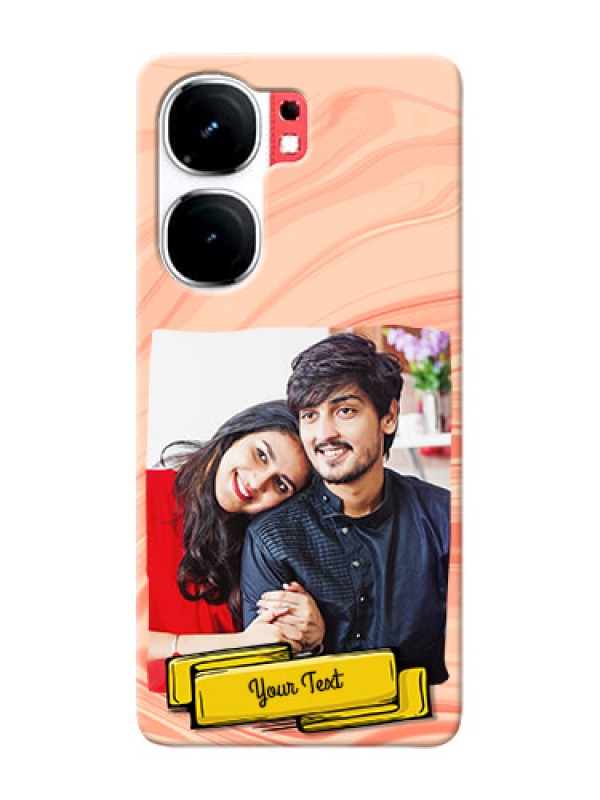 Custom iQOO Neo 9 Pro 5G Customized Phone Cases: Marble Texture Design