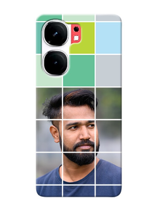 Custom iQOO Neo 9 Pro 5G personalised phone covers with white box pattern