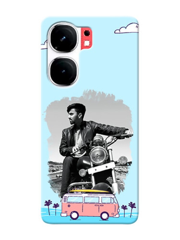 Custom iQOO Neo 9 Pro 5G Mobile Covers Online: Travel And Adventure Design