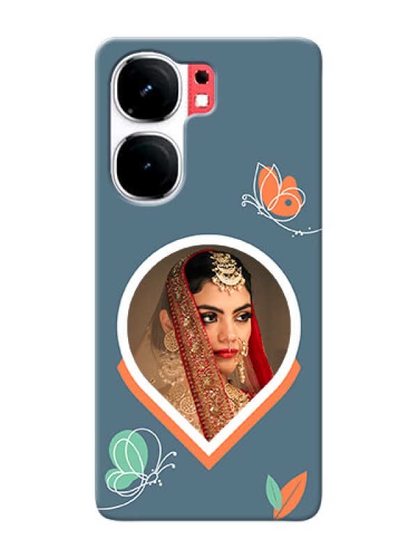 Custom iQOO Neo 9 Pro 5G Custom Mobile Case with Droplet Butterflies Design