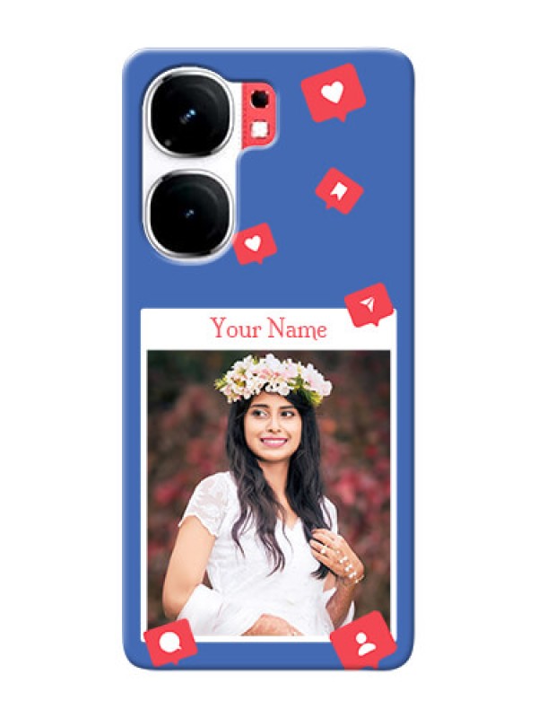 Custom iQOO Neo 9 Pro 5G Custom Phone Case with Like Share And Comment Design