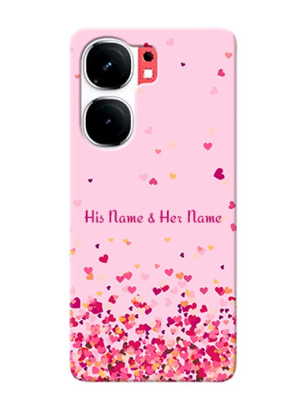 Custom iQOO Neo 9 Pro 5G Photo Printing on Case with Floating Hearts Design