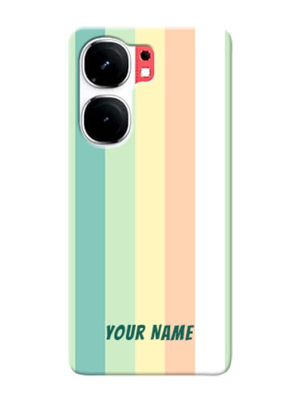 Custom iQOO Neo 9 Pro 5G Photo Printing on Case with Multicolour Stripes Design