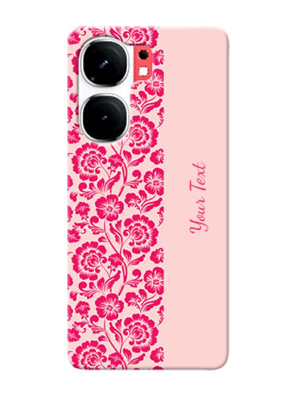 Custom iQOO Neo 9 Pro 5G Custom Phone Case with Attractive Floral Pattern Design