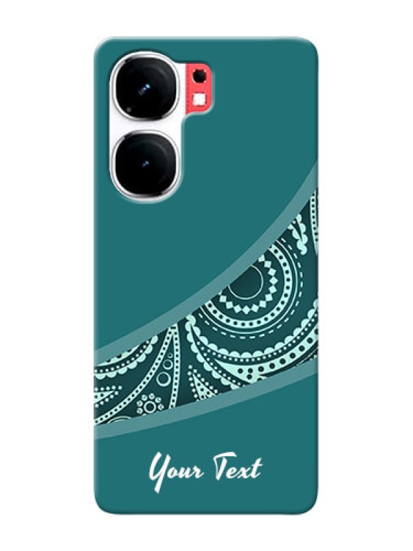 Custom iQOO Neo 9 Pro 5G Photo Printing on Case with semi visible floral Design
