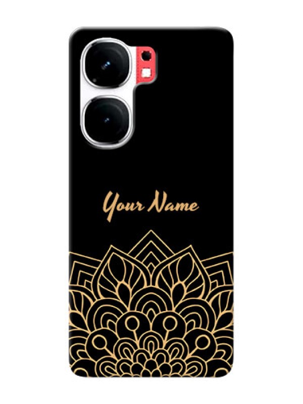 Custom iQOO Neo 9 Pro 5G Custom Phone Case with Golden mandala Design