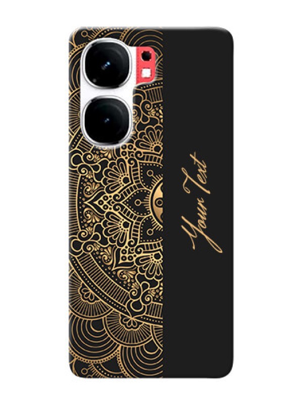 Custom iQOO Neo 9 Pro 5G Photo Printing on Case with Mandala art with custom text Design