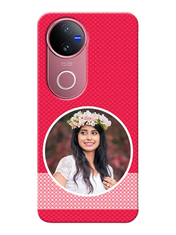 Custom iQOO Z10R Custom Hard Phone Case - Pink Color Pattern Design