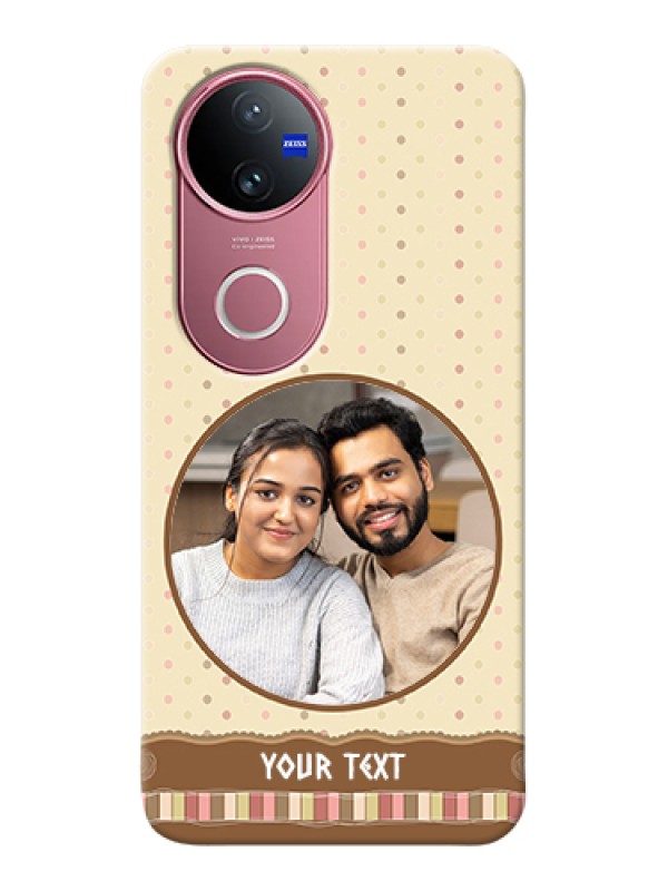 Custom iQOO Z10R Custom Hard Phone Case - Brown Dotted Mobile Case Design