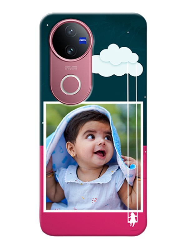 Custom iQOO Z10R Custom Hard Phone Case - Cute Girl With Cloud Design