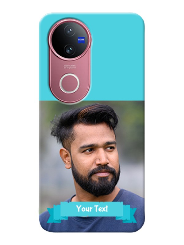 Custom iQOO Z10R Custom Hard Phone Case - Blue Color Design