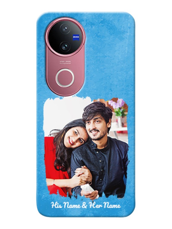 Custom iQOO Z10R Custom Hard Phone Case - Blue Color Vintage Design