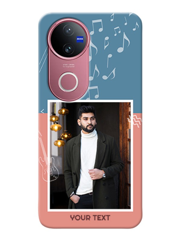 Custom iQOO Z10R Custom Hard Phone Case - With Color Musical Note Design