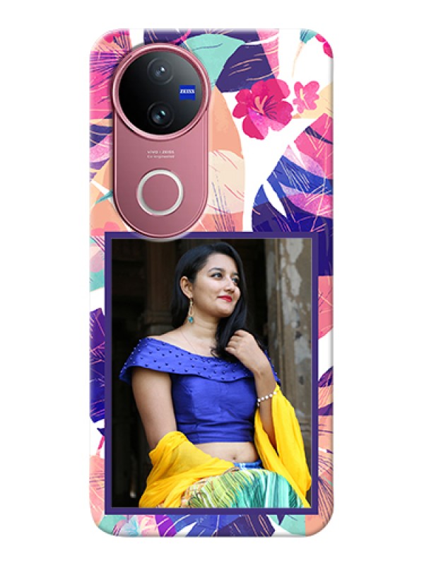 Custom iQOO Z10R Custom Hard Phone Case - Abstract Floral Design