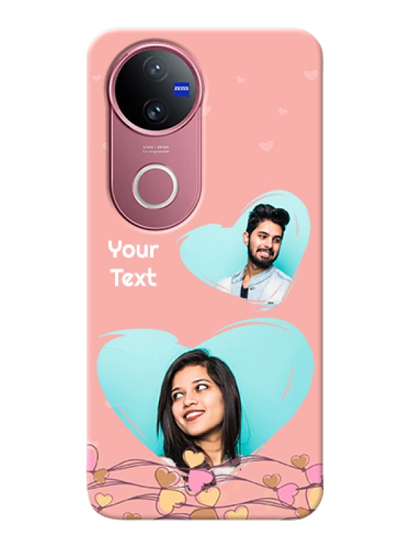 Custom iQOO Z10R Custom Hard Phone Case - Love Doodle Design