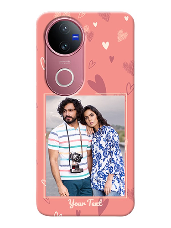 Custom iQOO Z10R Custom Hard Phone Case - Love Doodle Art Design