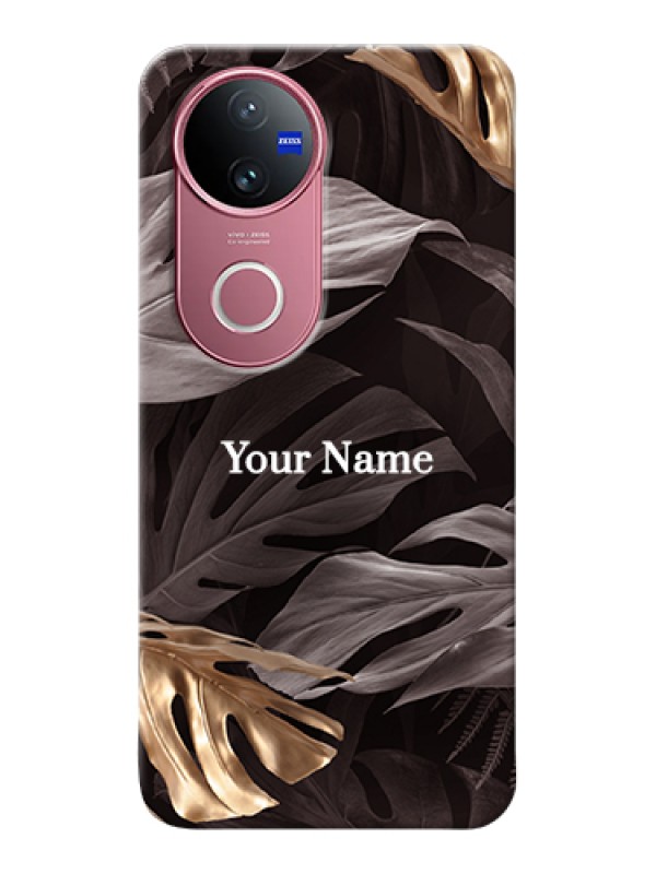 Custom iQOO Z10R Custom Hard Phone Case - Wild Leaves Digital Paint Design