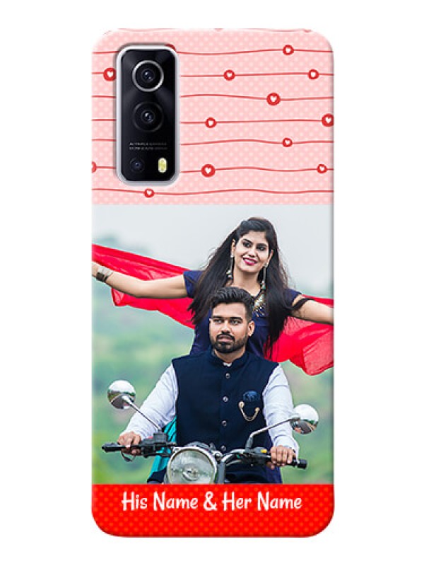 Custom IQOO Z3 5G Custom Phone Cases: Red Pattern Case Design
